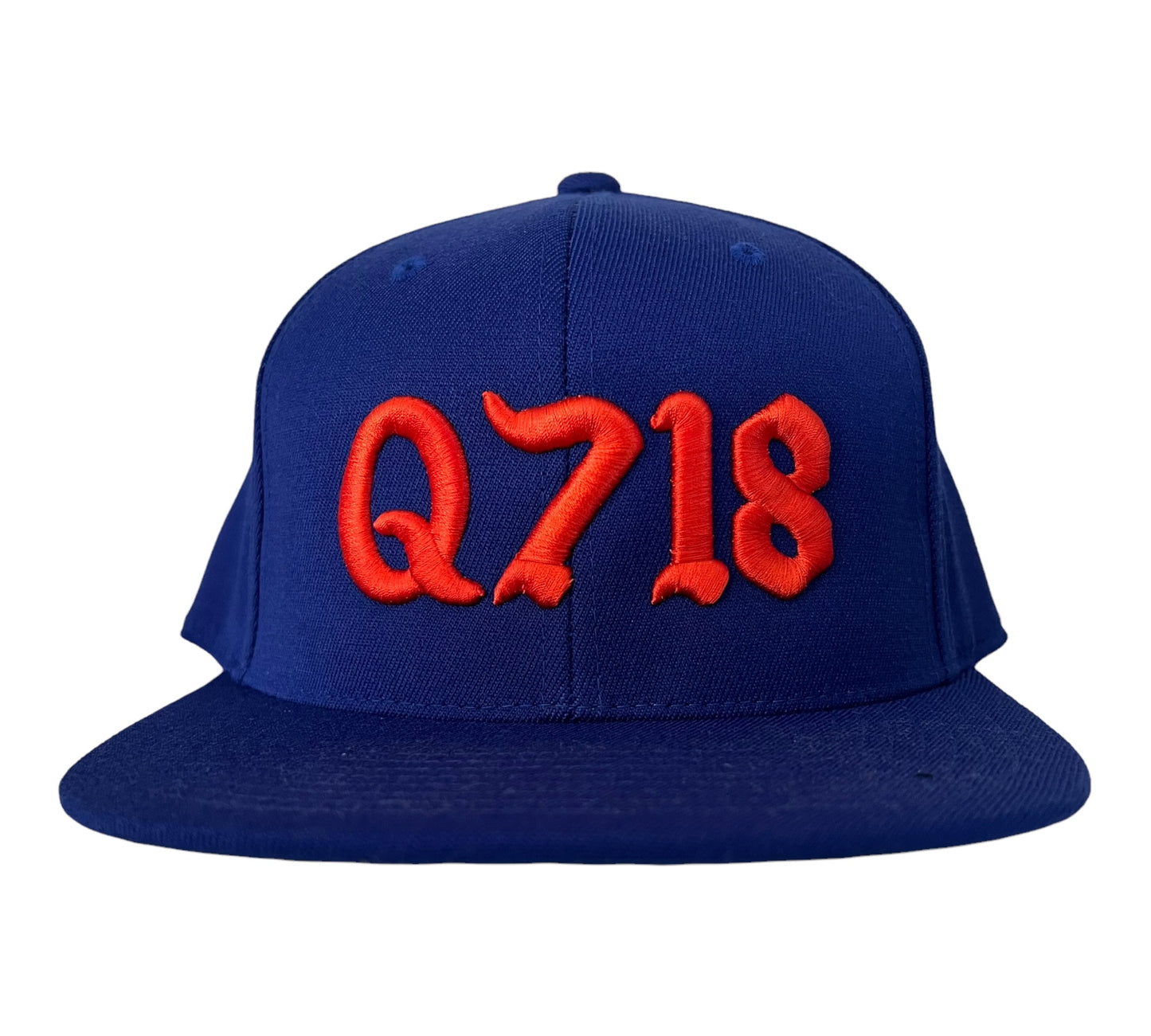 Q718 Snapback Blue & Orange