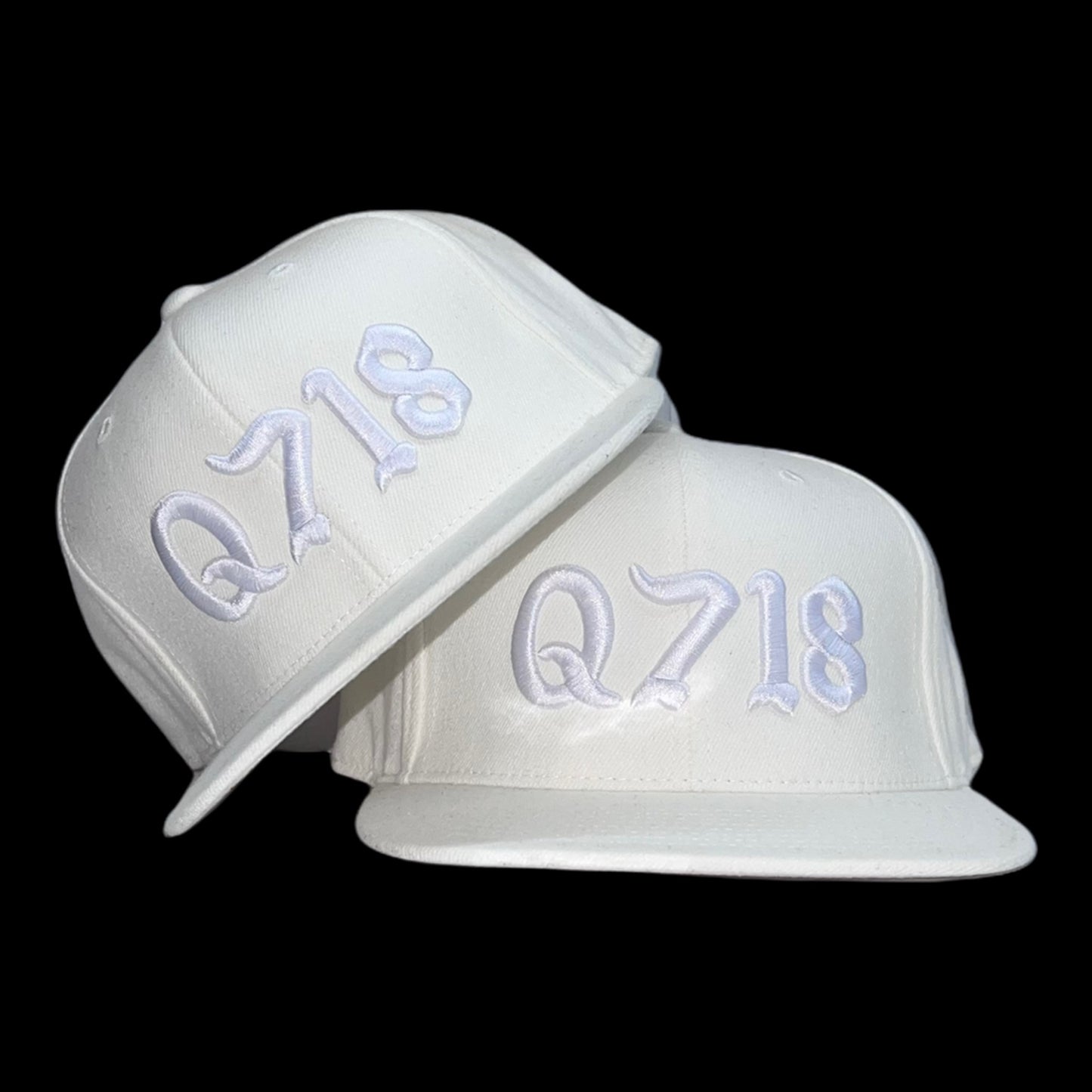 Q718 Snapback White Hat