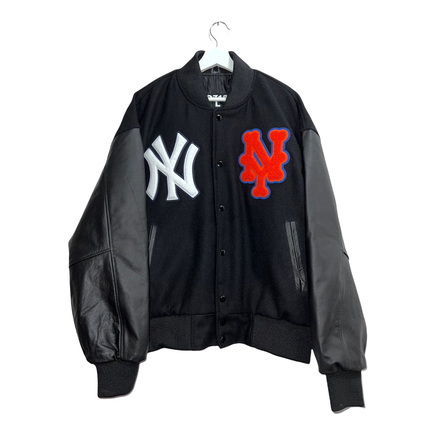 New York x NY Varsity Wool & Leather Jacket
