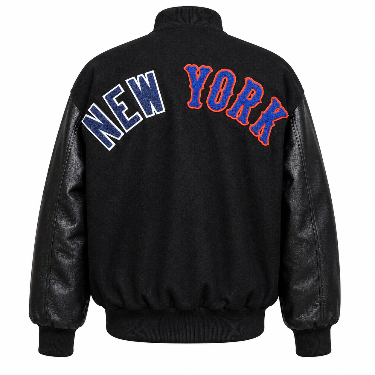 New York x NY Varsity Wool & Leather Jacket