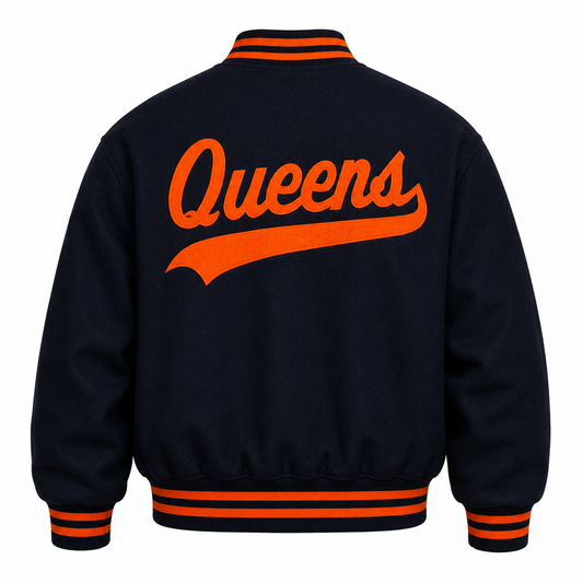 Varsity Letterman Jacket Queens 718 Custom One of One