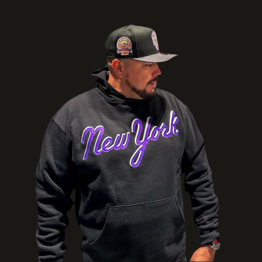 NYM script purple Premium Hoodie