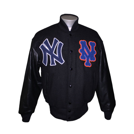 NYxNY II Varsity Wool & Leather Jacket