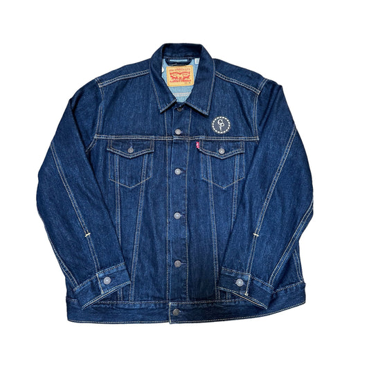 Denim Crow Affect Jacket