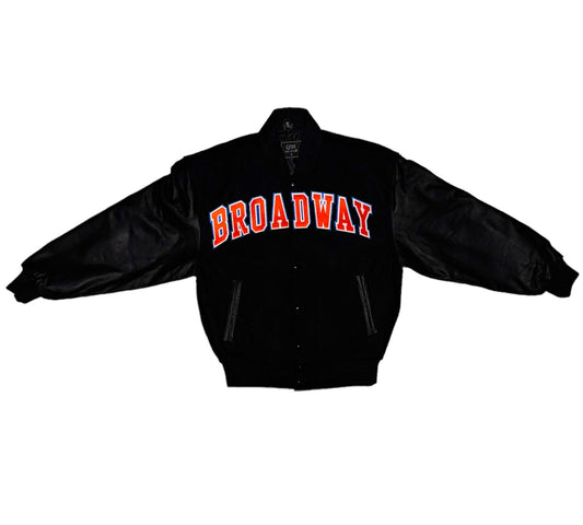 Broadway Varsity Wool & Leather Jacket