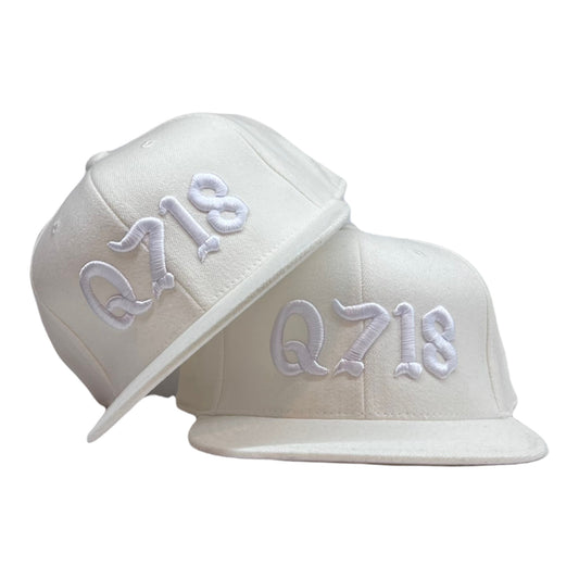 Q718 Snapback White Hat