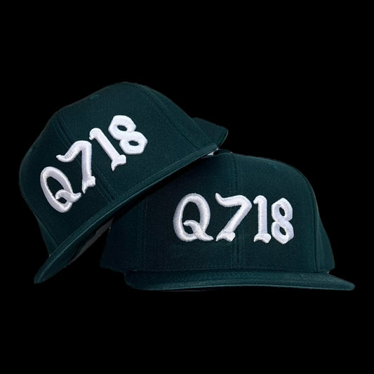 Q718 Snapback Green & White