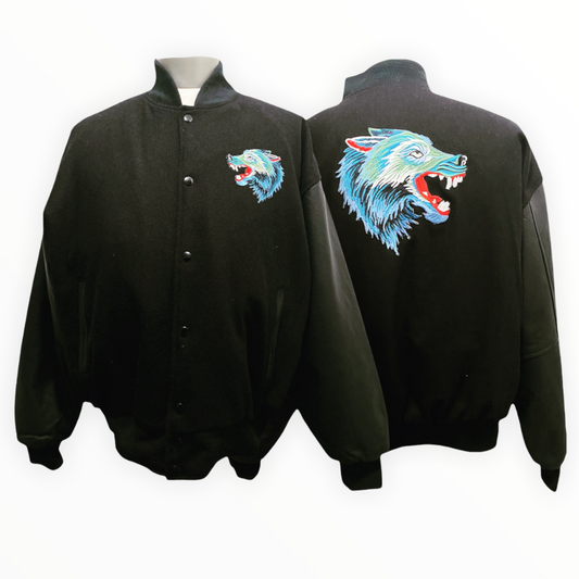 Wolf Varsity Wool & Leather Jacket