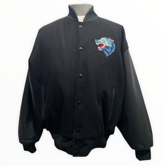 Wolf Varsity Wool & Leather Jacket